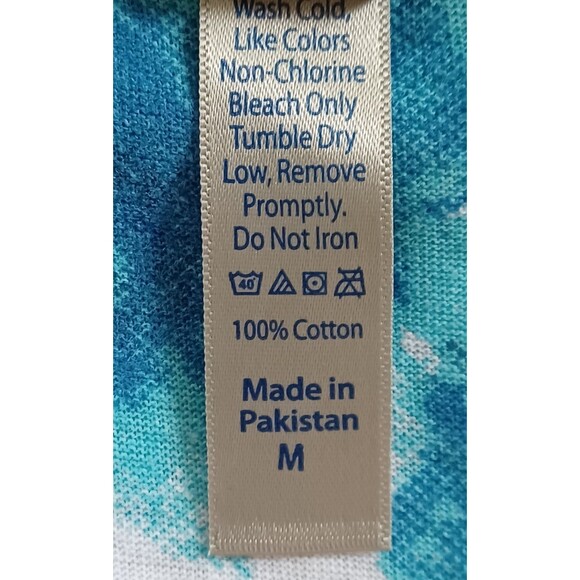 Gulf Shores AL‎ Surf Tank Top Men’s Medium Blue Ocean Wave Print NWT - Picture 4 of 6